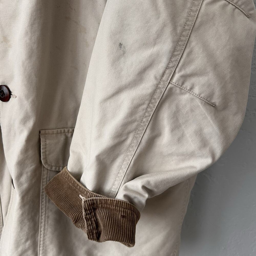 L.L. Bean Jacket Mens 2XL Beige Quilted Thinsulate Lined Chore Workwear Heritage - Picture 6 of 16